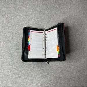 Running Mate Classic Leather Day Runner Express Agenda Zipper Notebook Binder